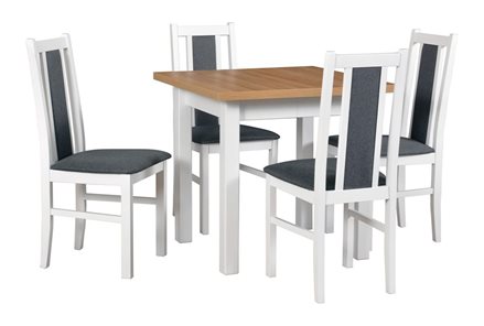 Stół MAX 8 + krzesła BOS 14 (4szt.) - zestaw DX22A